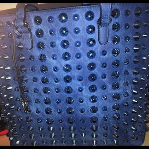 Traci Lynn Denim Stud Tote